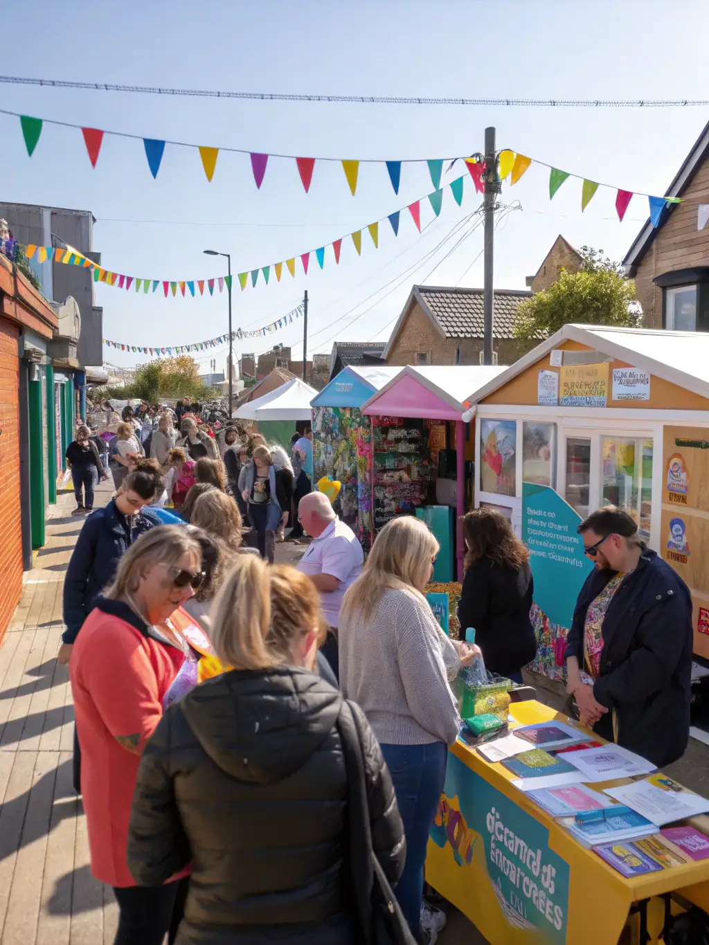 A photograph showing community members participating in a fundraising event organized by A R T PALUD, emphasizing the importance of community support.
